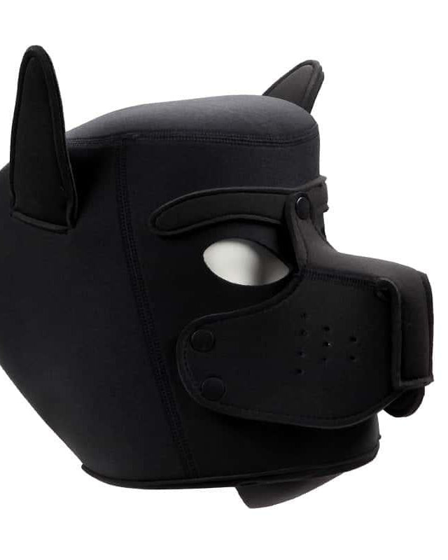 BDSM Roleplay Dog Mask with Detachable Snout