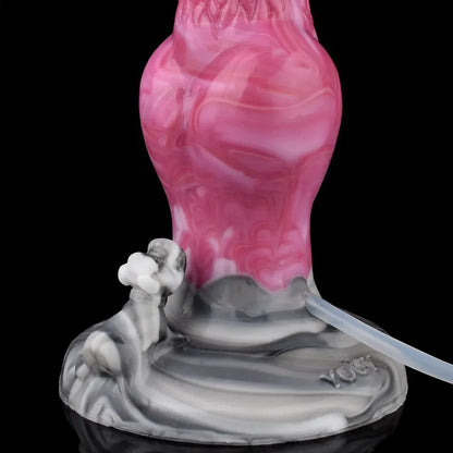 Knotted Ejaculating Dog Dildo 8.6-Inch Kaal
