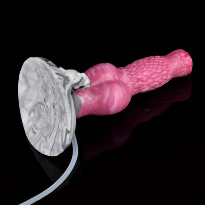 Knotted Ejaculating Dog Dildo 8.6-Inch Kaal