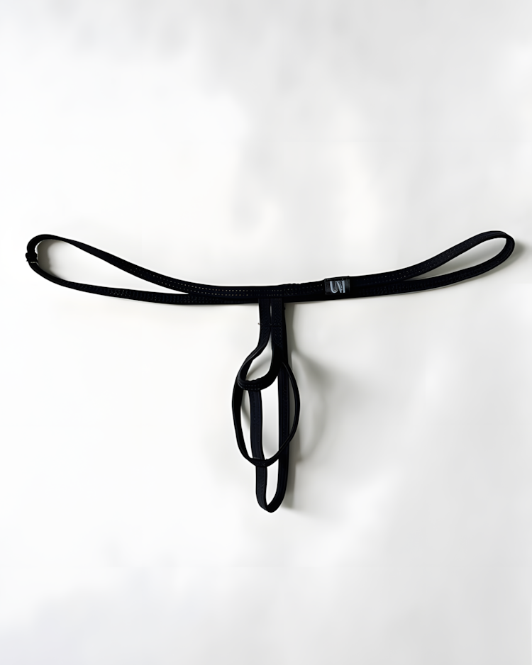 Men's Sexy Elastic Strap Hollow Thong