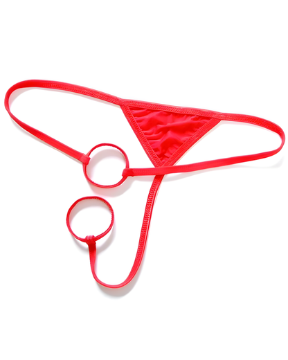 Men's Minimalist Dual Ring Strap Thong