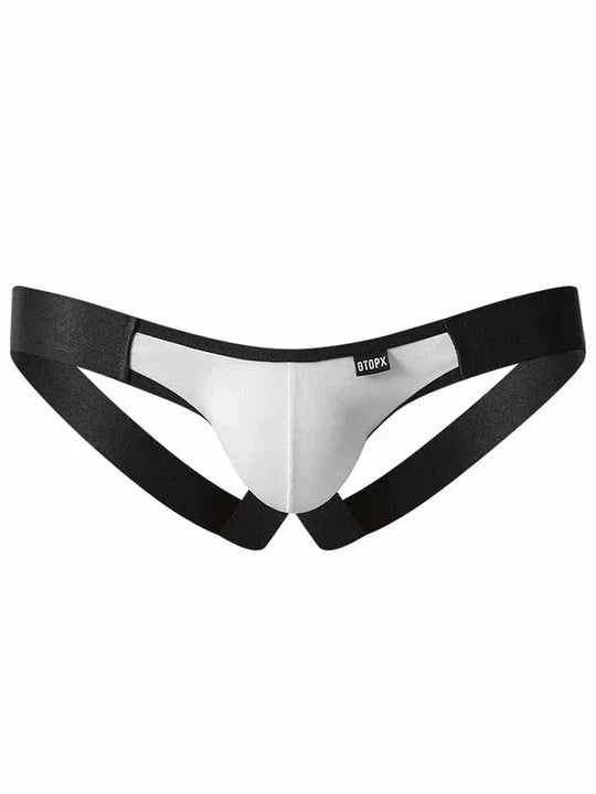 Men's Colorblocked Ice Silk Jockstrap - HDZ008