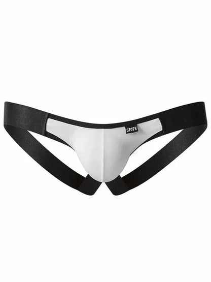 Men's Colorblocked Ice Silk Jockstrap - HDZ008